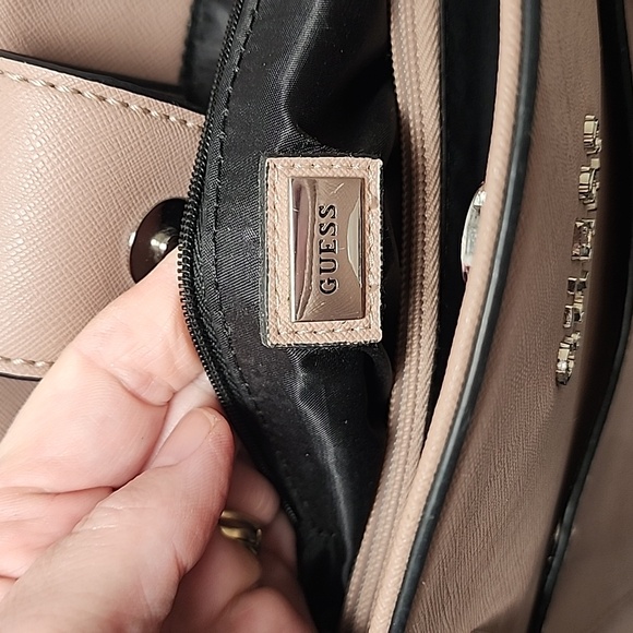 GUESS Factory Ranato Color-Block Logo Satchel - Picture 5 of 11